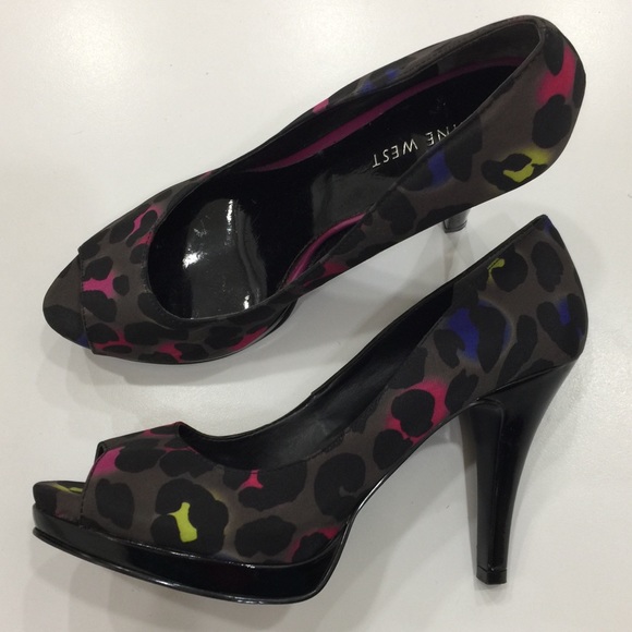 Nine West Animal Print Heels - Picture 1 of 5